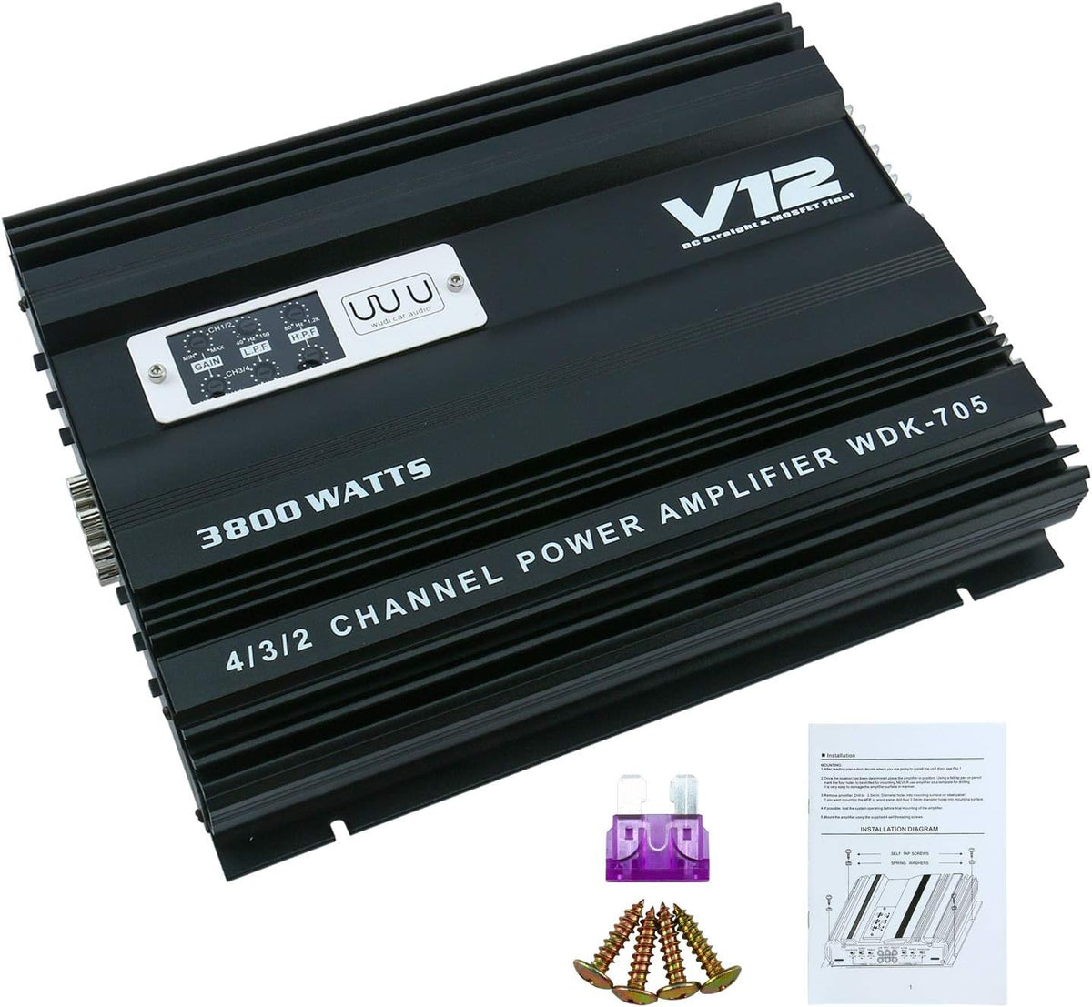 4 Channel Car Audio Amplifier F178738