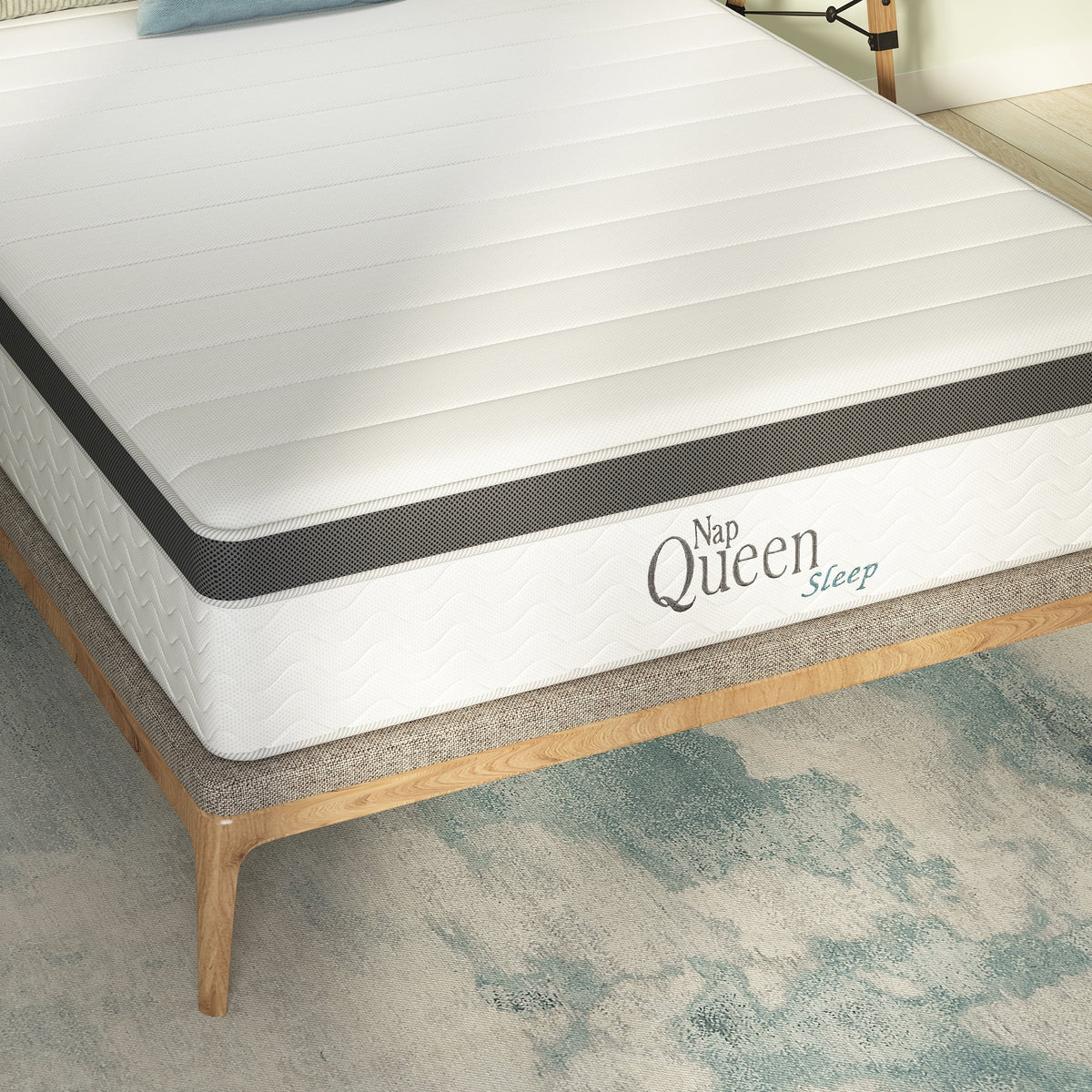 Queen 8” Hybrid Gel Memory Foam and Coils Mattress Y130562