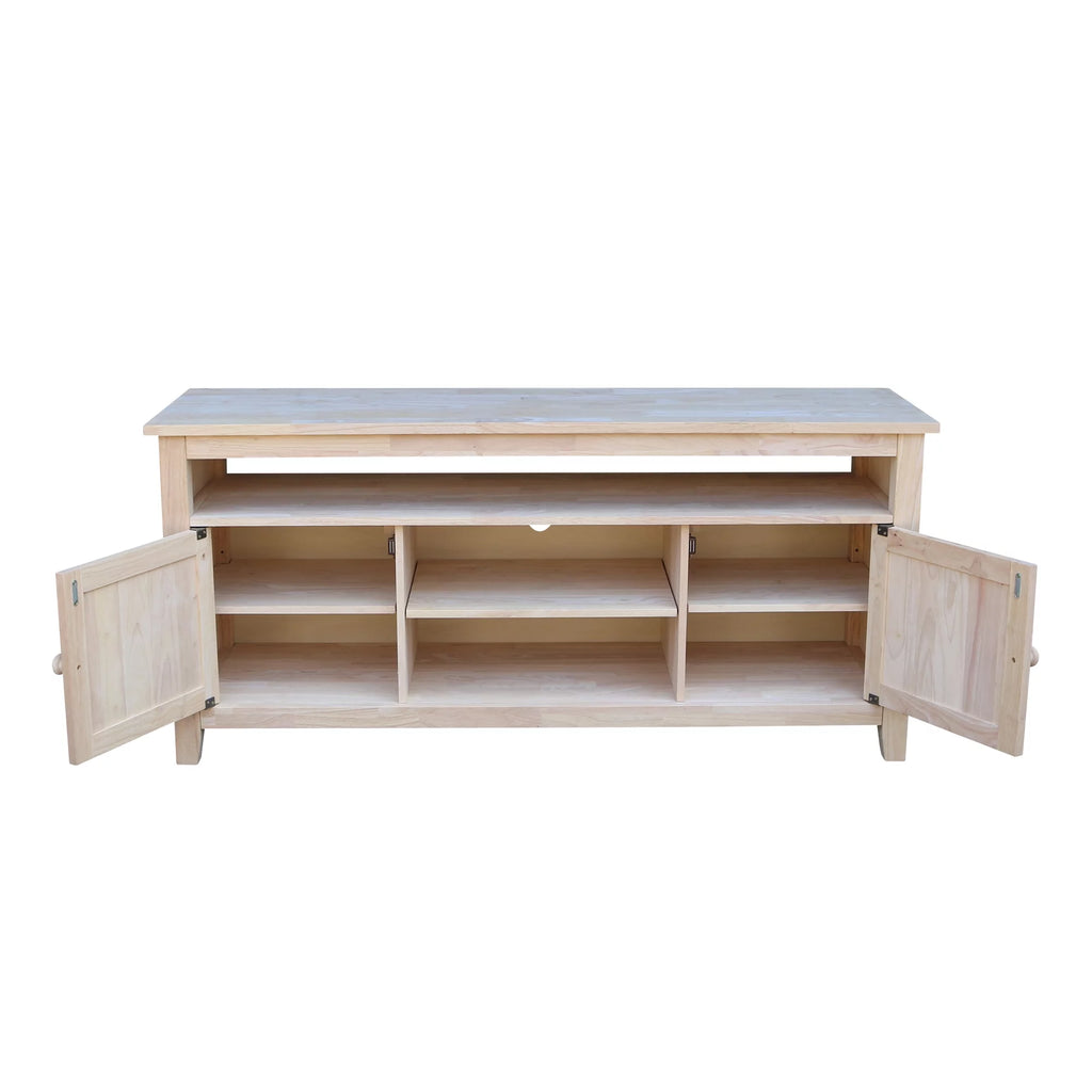 Solid Wood TV Stand with 2 Doors K34530