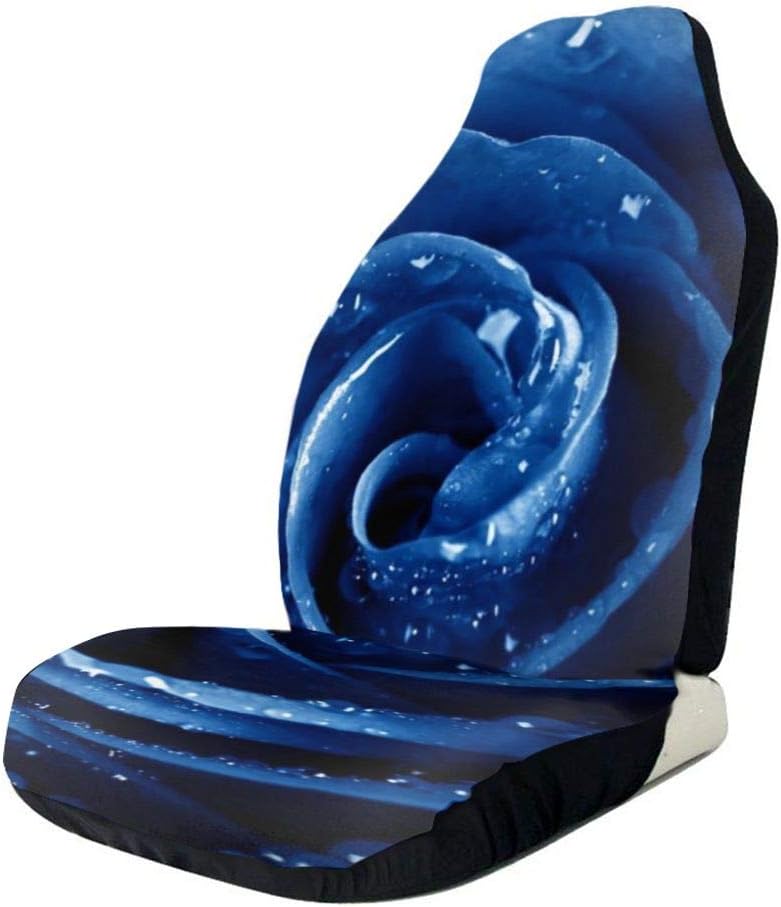 Purple Hearts Printed Bucket Front Auto Seat Covers M6678