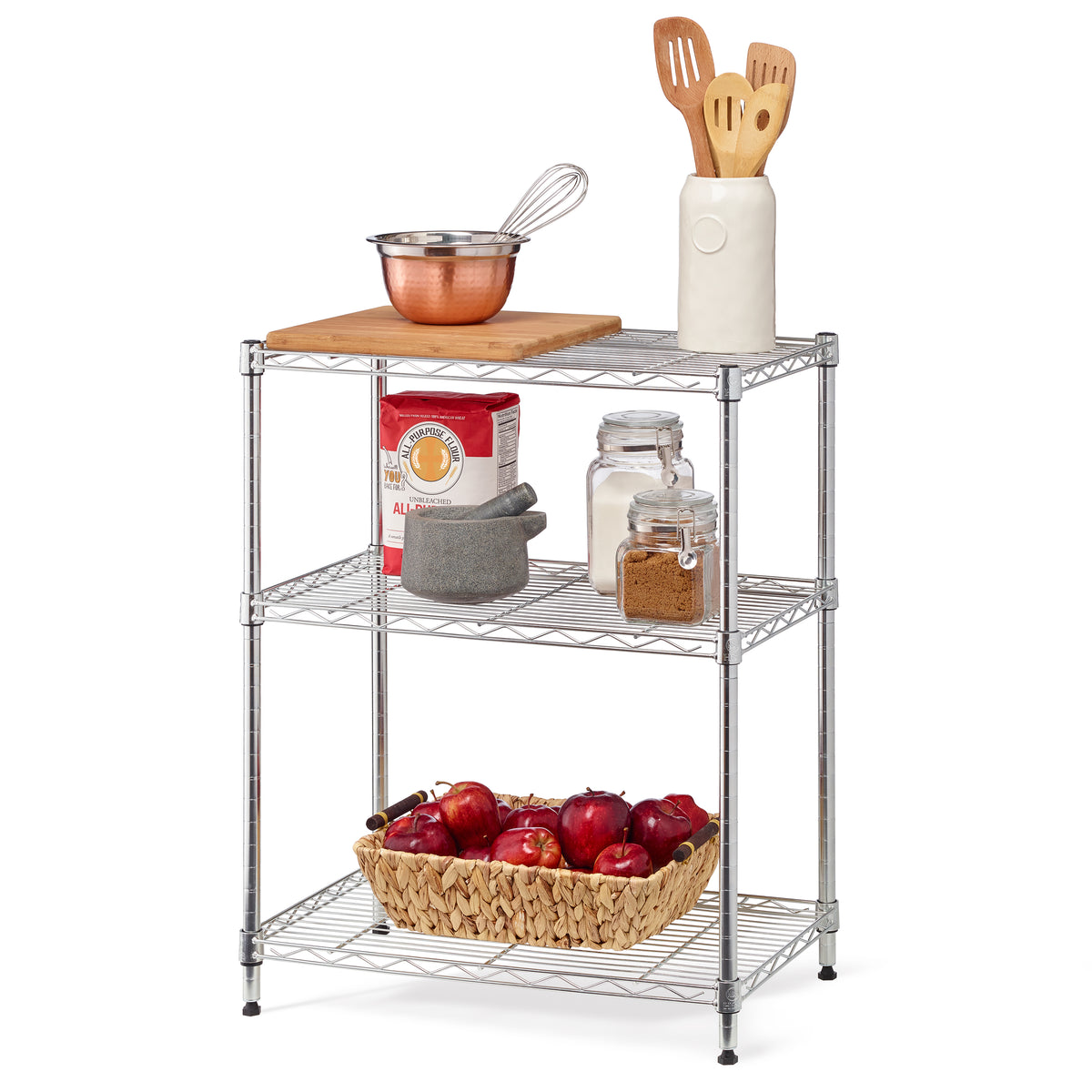 6-Shelf Wire Shelf Unit, Chrome I561172