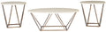 Gold Faux Marble Top Accent Coffee Table Set H202706