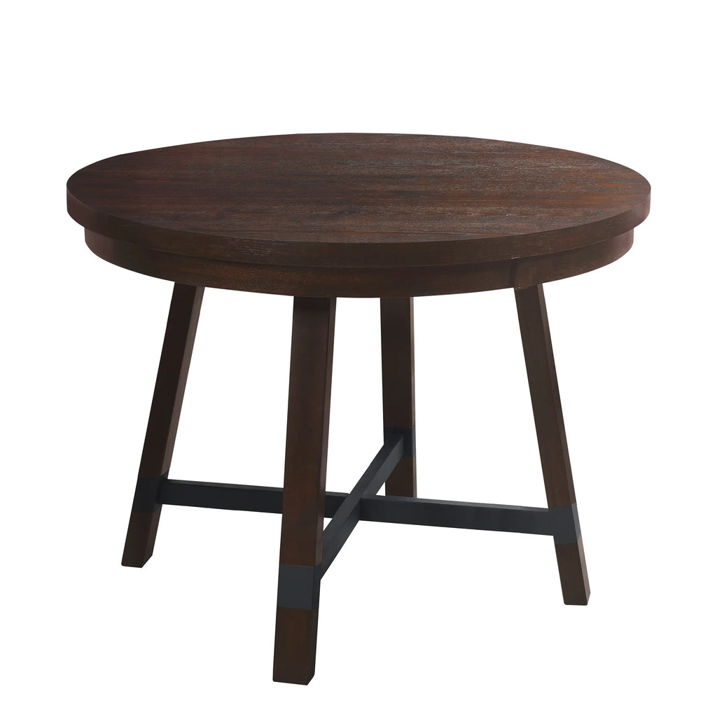 Rustic Wood 5 Piece Dining Table Set C881069
