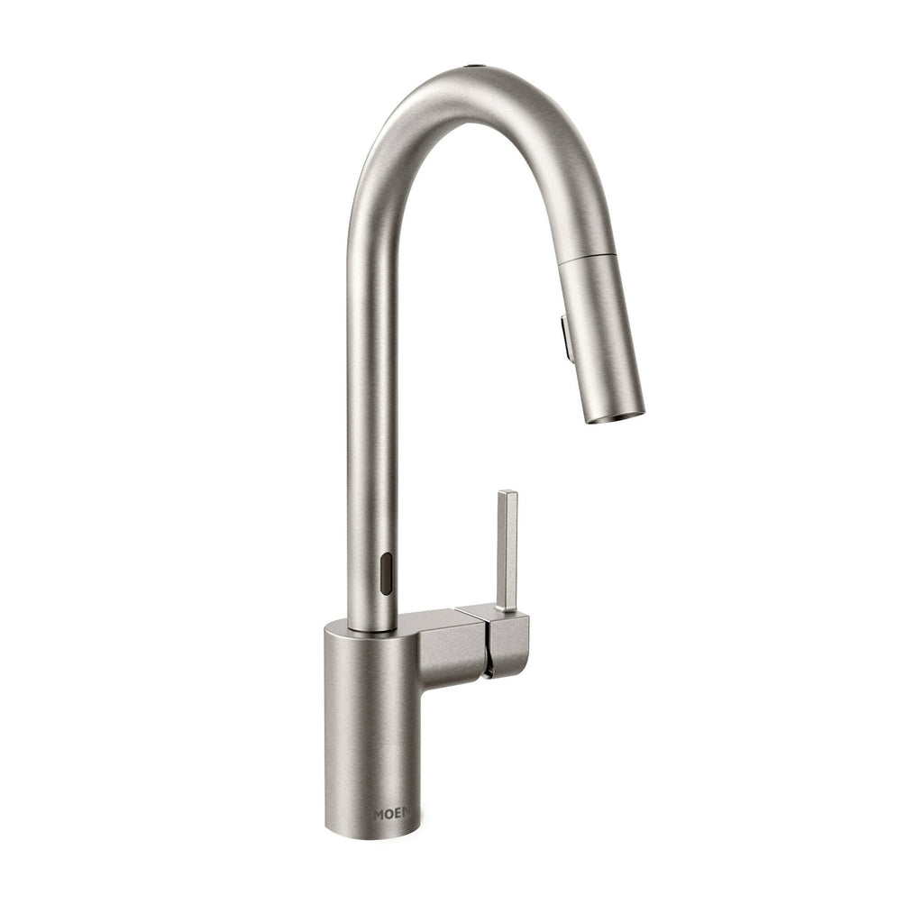 Spot Resist Stainless One-Handle High Arc Pulldown Kitchen Faucet D554