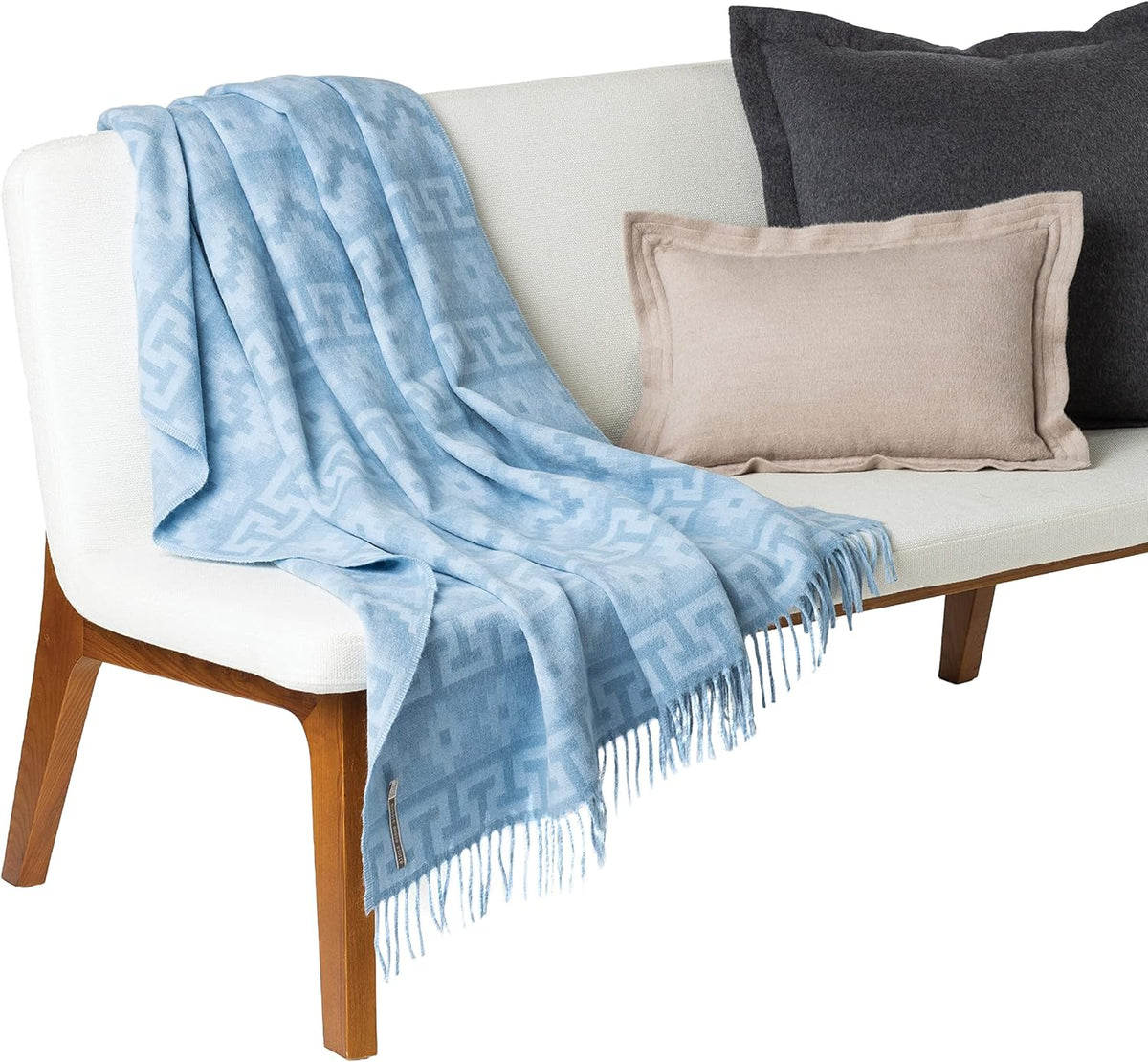Blue Harbor Alpaca Wool Throw Blanket 51 x 71 Inch O707638